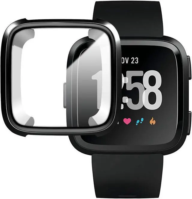 Main image of [New Version] Case for Fitbit Versa Soft TPU Protective Full Cover Shell Bumper Case Protector for Fitbit Versa Smartwatch