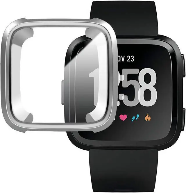 Main image of [New Version] Case for Fitbit Versa Soft TPU Protective Full Cover Shell Bumper Case Protector for Fitbit Versa Smartwatch