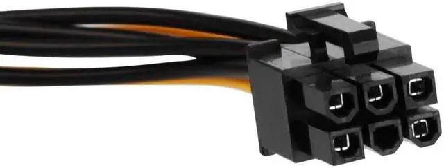 Alt view image 2 of 5 - Werleo SATA 15 pin to 6 Pin Power Cable 3-Pack 15 pin SATA to 6 pin pci Express power Adapter cable - 8 Inch