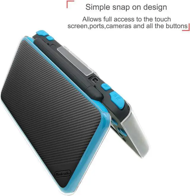 Alt view image 4 of 7 - New Nintendo 2DS XL Case Accessories Protective Cover Case for New Nintendo 2DS XL TPU Anti-Scratch Crystal Clear Case for NEW Nintendo 2DS XL