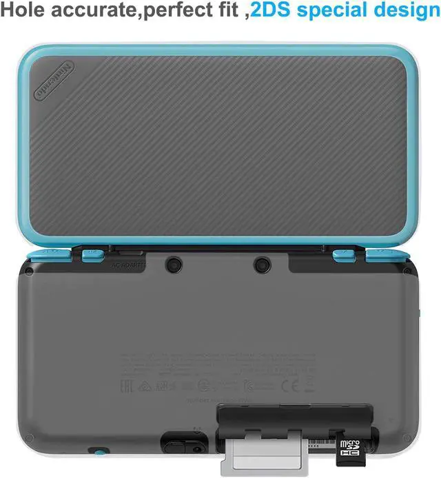 Alt view image 6 of 6 - New Nintendo 2DS XL Case Accessories Protective Cover Case for New Nintendo 2DS XL TPU Anti-Scratch Crystal Case for NEW Nintendo 2DS XL Blue