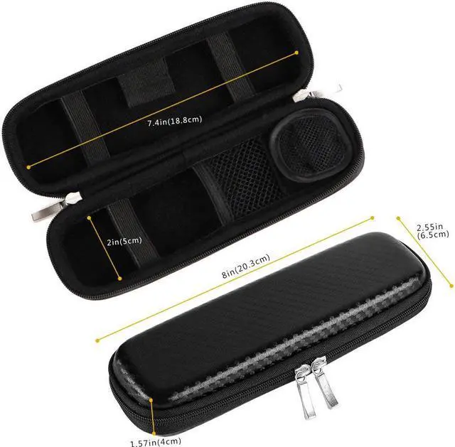 Alt view image 6 of 6 - Apple Pencil Case Holder Apple Pen Accessories (1 Pouch For Pencil Tips) Elastic Strap Sleeve Hard Pocket Protective Carrying Case for Usb Cable Earphone Samsung Stylus iPad Pro Pen Pencil Holder