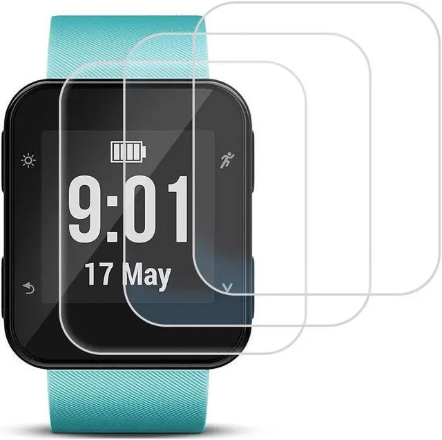 Main image of 3 Pack ERELO Screen Protector Compatible Garmin Forerunner 35 Tempered Glass Film Anti-Scratch High Definition Full Coverage Cover for Smartwatch