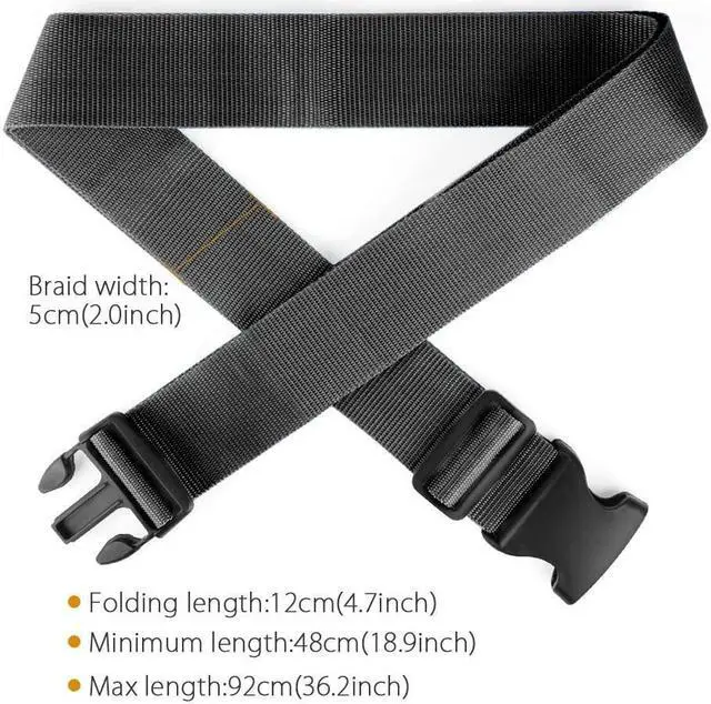 Alt view image 5 of 7 - Werleo Luggage Straps 2 Pack Heavy Duty Non-Slip Adjustable Bag Bungee Travel Accessories Suitcase Baggage Belts