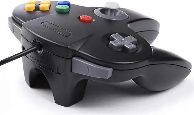 Alt view image 5 of 7 - 2 Pack Classic N64 Controller Werleo N64 Wired USB PC Game pad Joystick, N64 Bit USB Wired Game stick Joy pad Controller for Windows PC MAC Linux Raspberry Pi 3 Genesis Higan
