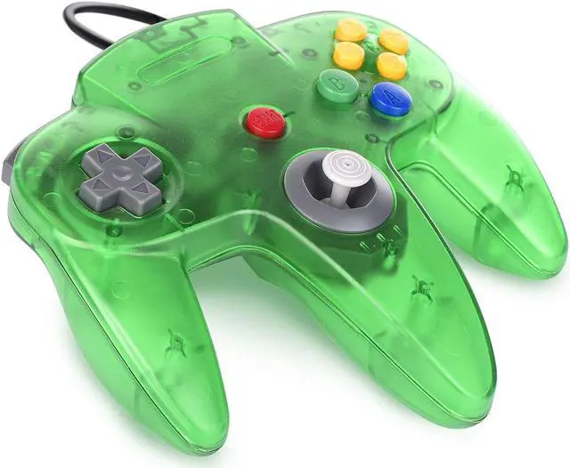 Alt view image 3 of 7 - Classic N64 Controller Werleo N64 Wired USB PC Game pad Joystick, N64 Bit USB Wired Game stick Joy pad Controller for Windows PC MAC Linux Raspberry Pi 3 Sega Genesis Higan Jungle Green
