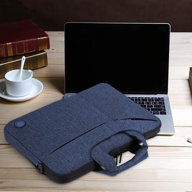 Alt view image 7 of 7 - 15.6" Laptop Bag Slim Water Resistant Laptop Messenger Bag Portable Laptop Sleeve Case Shoulder Bag Briefcase Handbag with Strap for Up to 15.6 Inch Laptop NoteBook Macbook Computer Men Women