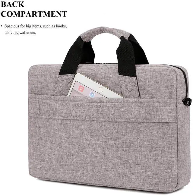 Alt view image 5 of 7 - BRINCH 13.3 Inch Stylish Lightweight Business Laptop Shoulder Messenger Bag Briefcase Sleeve Case for 13-13.3 Inches Laptop Notebook Apple MacBook Ultrabook Chromebook Computers,Black