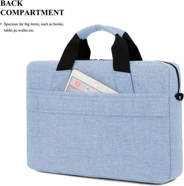 Alt view image 4 of 7 - BRINCH 13.3 Inch Stylish Lightweight Business Laptop Shoulder Messenger Bag Briefcase Sleeve Case for 13-13.3 Inches Laptop Notebook Apple MacBook Ultrabook Chromebook Computers,Black