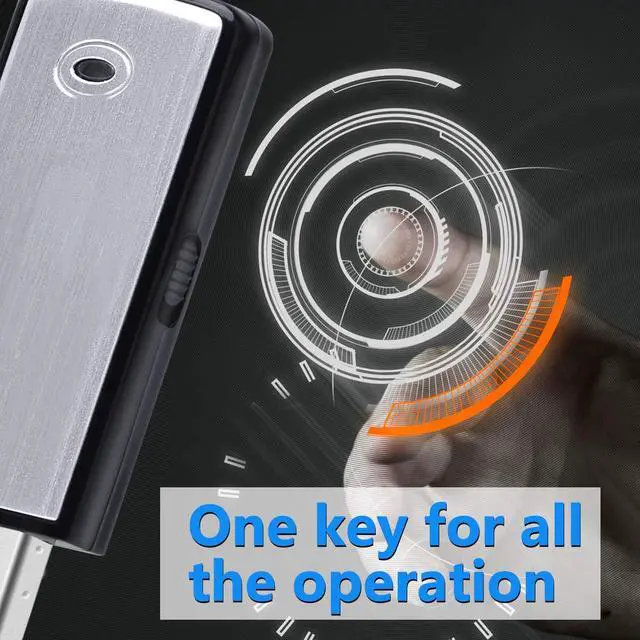 Alt view image 2 of 7 - Mini Voice Recorder 8GB USB Sound Audio Digital Voice Recorder with 96 Hrs Capacity for Lectures Voice Activated Compatible Windows Mac Android OTG Mini Record MP3 Metal Casing Keychain