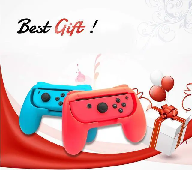 Alt view image 7 of 7 - 2 Pack Joy-Con Grips for Nintendo Switch Joy-Con Wear-resistant Handle Controller Grip Kit for Nintendo Switch Joy Cons Controller