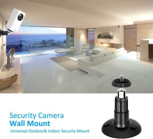Alt view image 3 of 3 - 2 Pack Werleo Wyze Cam Pan Wall Mount, Adjustable Indoor and Outdoor Security Mount for Wyze Cam Pan Arlo, Arlo Pro, Arlo Pro 2, Arlo Go & Arlo Lights and Other Camera with Same Interface