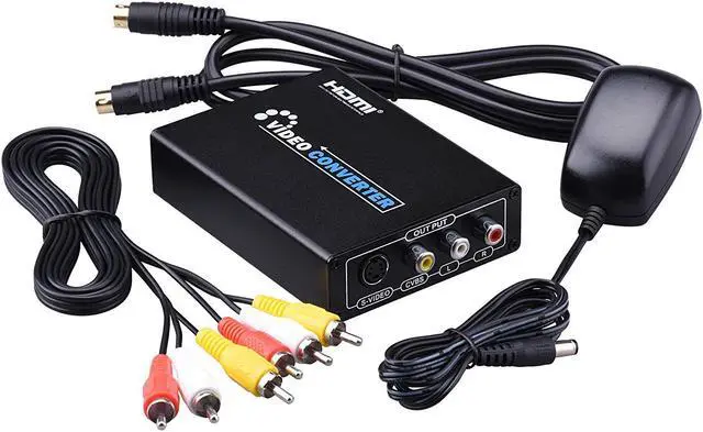 Alt view image 7 of 7 - Werleo HDMI to Composite 3RCA AV S-Video R L Audio Vdieo Converter Adapter Upscaler 720P 1080P with RCA S-Video Cable for Xbox PS3 TV PC Laptop STB VHS VCR Camera Blue-Ray DVD