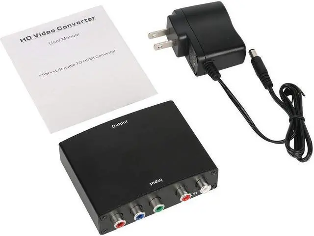 Alt view image 7 of 7 - Component to HDMI Converter Adapter Werleo 5RCA Component RGB YPbPr to HDMI Converter v1.3 HDCP 1080P Video Audio Converter Adapter for DVD PSP Xbox 360 to New HDTV Monitor