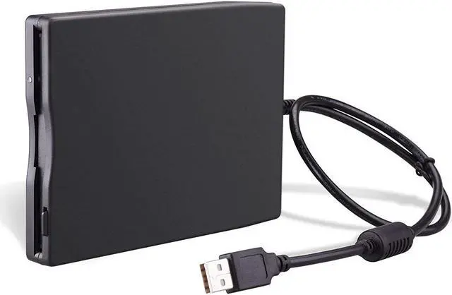 Alt view image 3 of 7 - Werleo USB Floppy Disk Drive - 3.5" Portable USB External 1.44MB FDD Diskette Drive for PC Windows 10 7 8 Windows XP Vista for Mac Plug and Play Black