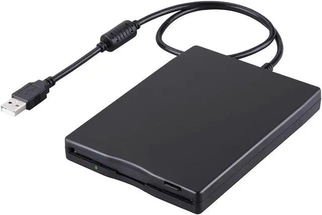 Main image of Werleo USB Floppy Disk Drive - 3.5" Portable USB External 1.44MB FDD Diskette Drive for PC Windows 10 7 8 Windows XP Vista for Mac Plug and Play Black