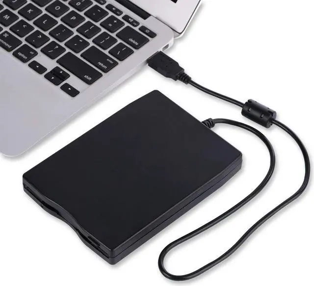 Alt view image 7 of 7 - Werleo USB Floppy Disk Drive - 3.5" Portable USB External 1.44MB FDD Diskette Drive for PC Windows 10 7 8 Windows XP Vista for Mac Plug and Play Black