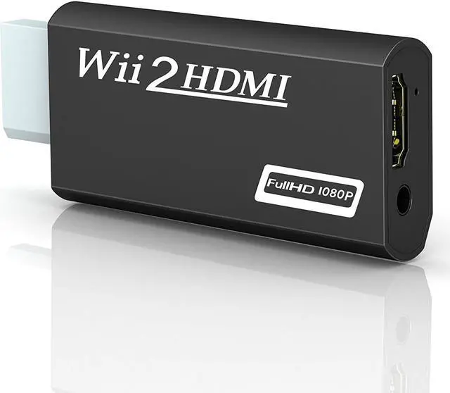 Main image of Wii to HDMI Converter Wii to HDMI Adapter 1080p 720p Connector with 3.5mm Audio Jack & HDMI Output Compatible with Nintendo Wii Wii U HDTV Monitor Supports All Wii Display Modes 480P NTSC 480I