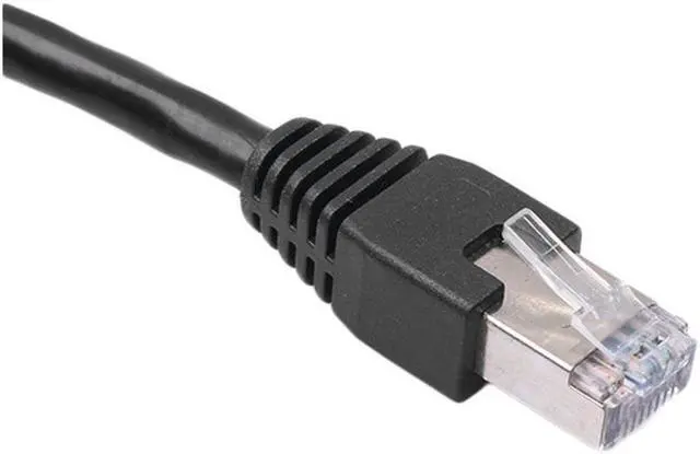 Alt view image 6 of 6 - Ethernet Extension Cable Network Cat6 Cat5e Cat5 Extension Patch Cable RJ45 Cords Shielded Male to Female Connector Cable Black - 3ft / 1m