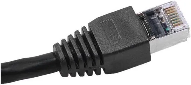 Alt view image 4 of 6 - Ethernet Extension Cable Network Cat6 Cat5e Cat5 Extension Patch Cable RJ45 Cords Shielded Male to Female Connector Cable Black - 3ft / 1m