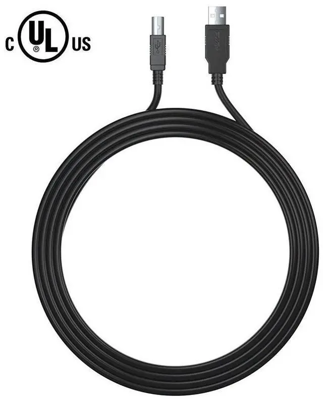 Alt view image 5 of 5 - USB Printer Cable Werleo 6ft USB 2.0 Type A Male to B Male High Speed Connectors Printer Scanner Cord A Male to B Male for Brother HP Canon Lexmark Epson Dell Xerox Samsung etc