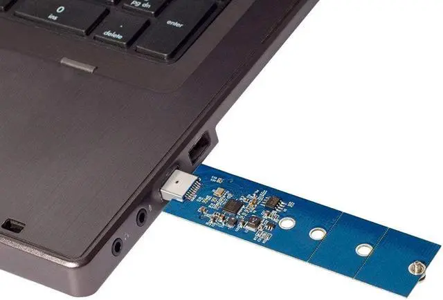 Alt view image 6 of 6 - Werleo M.2 to USB Adapter B Key M.2 SSD Adapter USB 3.0 - No Cable Needed - USB to 2280 M2 SSD Drive Adapter NGFF Converter Reader Card