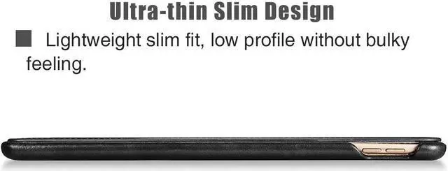 Alt view image 6 of 7 - iPad Pro 10.5 Case Genuine Leather Case Ultra Slim Lightweight Folio Flip Case Smart Cover Auto Wake / Sleep Function Magnetic Closure Kickstand for Apple iPad Pro 10.5 2017