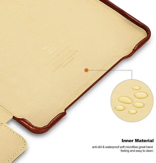 Alt view image 7 of 7 - iPad Pro 10.5 Case Genuine Leather Case Ultra Slim Lightweight Folio Flip Case Smart Cover Auto Wake / Sleep Function Magnetic Closure Kickstand for Apple iPad Pro 10.5 2017