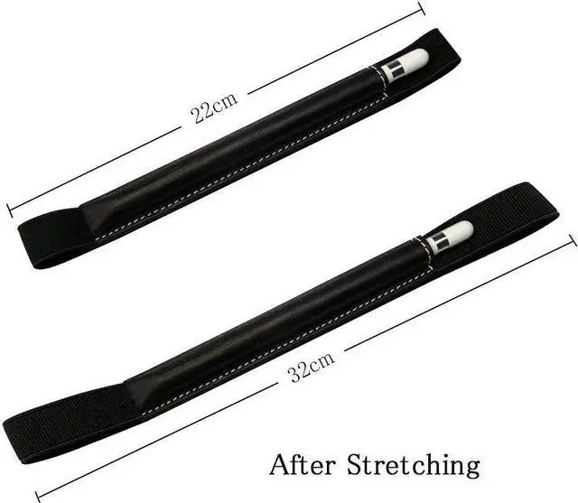 Alt view image 4 of 6 - Apple Pencil Case Cover Genuine Leather Slim Sleeve Carrying Bag Protective Pencil Holder with Elastic Band for Apple iPad Pro 9.7 Inch, iPad 9.7 2017, iPad Pro 10.5 Inch and 2.9 Inch Pencil