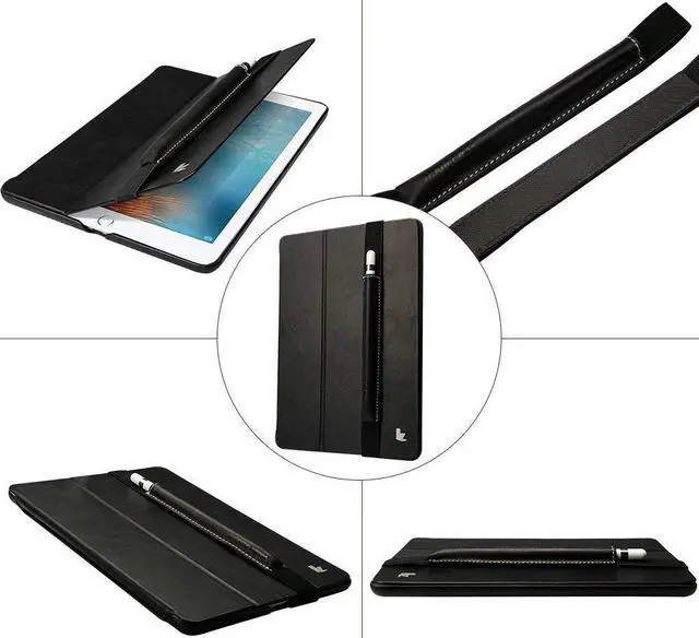 Alt view image 5 of 6 - Apple Pencil Case Cover Genuine Leather Slim Sleeve Carrying Bag Protective Pencil Holder with Elastic Band for Apple iPad Pro 9.7 Inch, iPad 9.7 2017, iPad Pro 10.5 Inch and 2.9 Inch Pencil