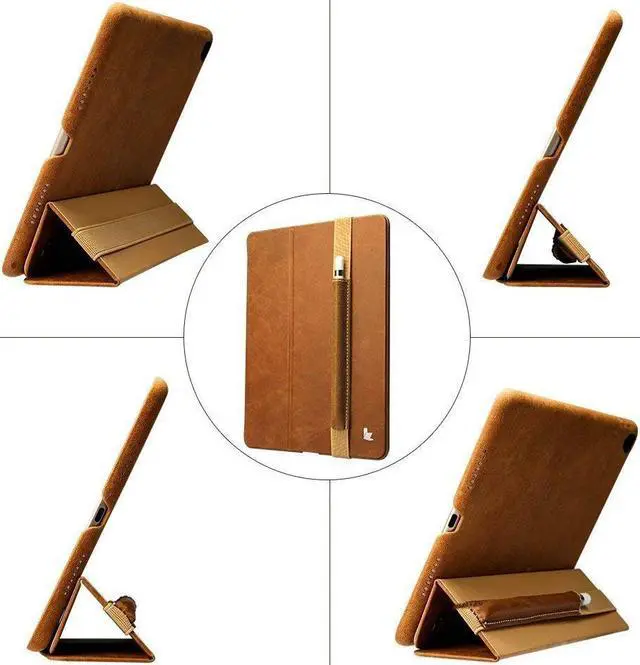 Alt view image 4 of 6 - Apple Pencil Case Cover Genuine Leather Slim Sleeve Carrying Bag Protective Pencil Holder with Elastic Band for Apple iPad Pro 9.7 Inch, iPad 9.7 2017, iPad Pro 10.5 Inch and 2.9 Inch Pencil