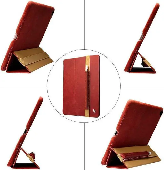 Alt view image 5 of 7 - Apple Pencil Case Cover Genuine Leather Slim Sleeve Carrying Bag Protective Pencil Holder with Elastic Band for Apple iPad Pro 9.7 Inch, iPad 9.7 2017, iPad Pro 10.5 Inch and 2.9 Inch Pencil