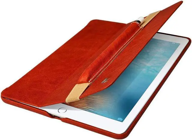 Alt view image 6 of 7 - Apple Pencil Case Cover Genuine Leather Slim Sleeve Carrying Bag Protective Pencil Holder with Elastic Band for Apple iPad Pro 9.7 Inch, iPad 9.7 2017, iPad Pro 10.5 Inch and 2.9 Inch Pencil