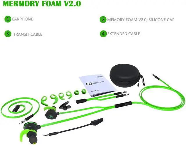 Alt view image 7 of 7 - Stereo Bass Gaming Earphone Headset for PS4 Xbox One Computer Laptop Headset Lightweight Noise Cancelling Over Ear PC Gaming Headphones with Anti-Noise Mic