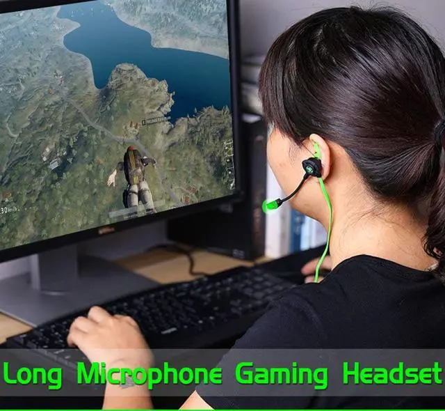 Alt view image 6 of 7 - Stereo Bass Gaming Earphone Headset for PS4 Xbox One Computer Laptop Headset Lightweight Noise Cancelling Over Ear PC Gaming Headphones with Anti-Noise Mic