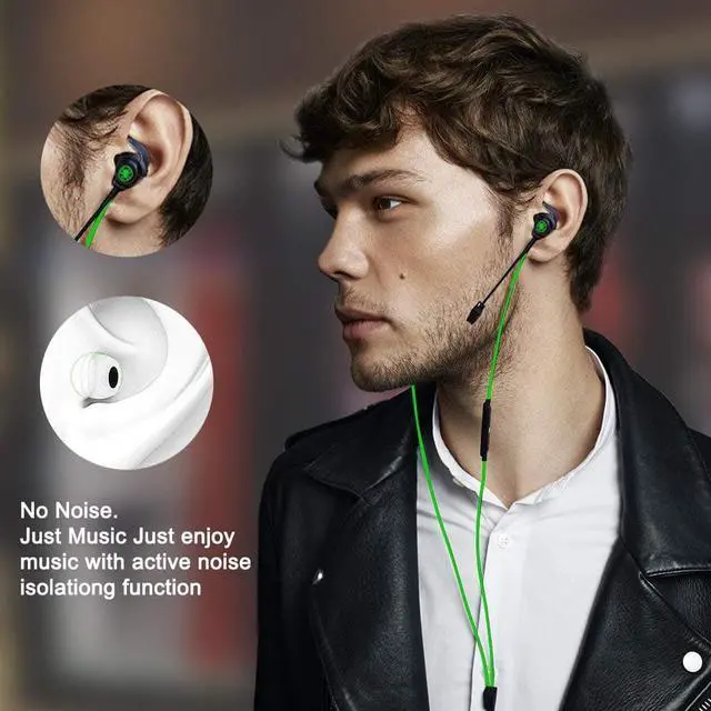 Alt view image 5 of 7 - Stereo Bass Gaming Earphone Headset for PS4 Xbox One Computer Laptop Headset Lightweight Noise Cancelling Over Ear PC Gaming Headphones with Anti-Noise Mic