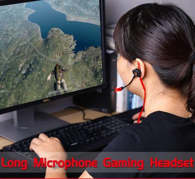 Alt view image 7 of 7 - Stereo Bass Gaming Earphone Headset for PS4 Xbox One Computer Laptop Headset Lightweight Noise Cancelling Over Ear PC Gaming Headphones with Anti-Noise Mic