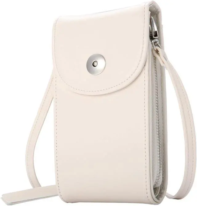 Main image of Crossbody Cell Phone Bag Cellphone Wallet Purse PU Leather 3 Layers Storage Phone Pouch Women Handbag with Shoulder Strap for iPhone X 8 6 7 Samsung S7 S6 Smartphone under 5.5 Inch