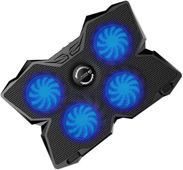 Alt view image 2 of 7 - Werleo Laptop Cooler with Stand The Most Powerful Slim Gaming PC Fan Cooler for Computer Rapid Cooling Action 4 LED Fans Quiet USB Laptop Cooling Pad