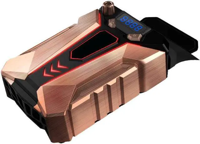 Alt view image 4 of 6 - Metal Laptop Cooler Fan with Temperature Display Powerful Gaming External Air Vacuum Faster Portable Quiet Cooling Pad USB Powered for Gaming Laptop Nintendo Switch Notebook Computer PC
