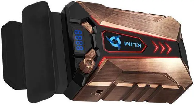 Alt view image 2 of 6 - Metal Laptop Cooler Fan with Temperature Display Powerful Gaming External Air Vacuum Faster Portable Quiet Cooling Pad USB Powered for Gaming Laptop Nintendo Switch Notebook Computer PC