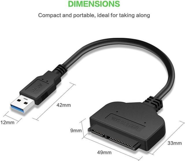 Alt view image 2 of 5 - USB 3.0 to SATA Adapter USB 3.0 to SATA III Hard Drive Adapter Cable  for 2.5 inch SSD HDD Hard Drive Adapter Cable Support UASP Sata SATA I II III SATA to USB 3.0 Converter