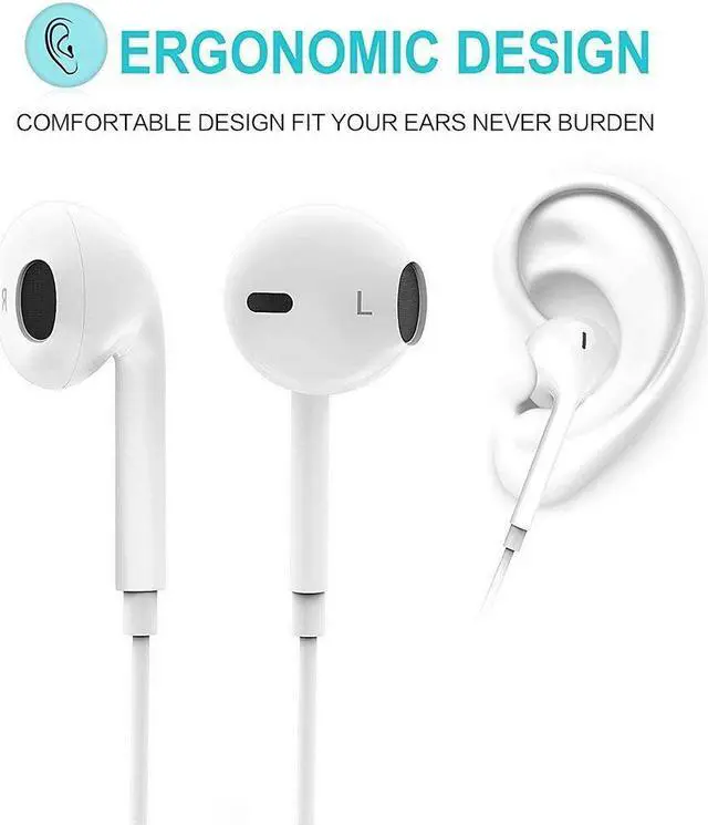 Alt view image 5 of 7 - Werleo Bluetooth Headphones With Mic Earphones Sport Earbuds Car Headset compatible with iPhone X 8 7 Plus 6s 6 Samsung S9 S8 S7 Running Earbuds Waterproof Earphones Noise Cancelling Headphones White