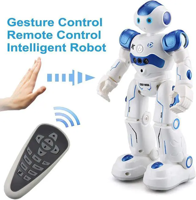 Main image of Smart Robot Toys Gesture Control Remote Control Robot JJRC Robot Gift for Boys Girls Kids Dancing Singing LED Eyes,Gesture Sensing Robot Kit For Childrens Entertainment Rechargeable RC Robot Kit
