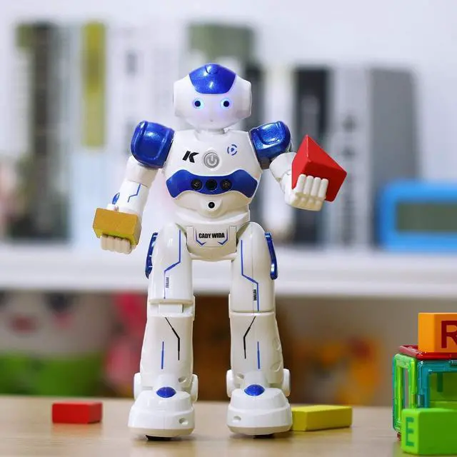 Alt view image 7 of 7 - Smart Robot Toys Gesture Control Remote Control Robot JJRC Robot Gift for Boys Girls Kids Dancing Singing LED Eyes,Gesture Sensing Robot Kit For Childrens Entertainment Rechargeable RC Robot Kit