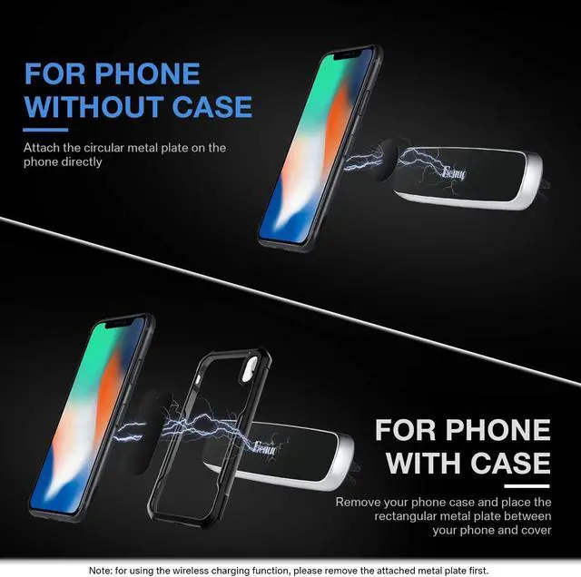 Alt view image 5 of 7 - Werleo Magnetic Car Phone Mount Holder for Air Vents Strong Absorption Cell Phone Mount Car Cradle for iPhone Xr Xs Xs Max X 8 8 Plus 7 7 Plus 6S Samsung Galaxy S5 S6 S7 S8 Mini PC