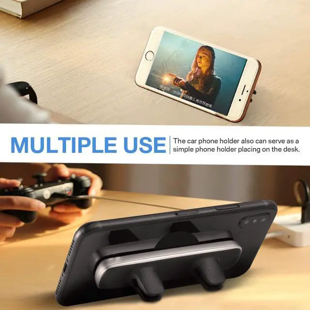 Alt view image 6 of 7 - Werleo Magnetic Car Phone Mount Holder for Air Vents Strong Absorption Cell Phone Mount Car Cradle for iPhone Xr Xs Xs Max X 8 8 Plus 7 7 Plus 6S Samsung Galaxy S5 S6 S7 S8 Mini PC