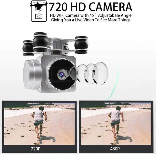 Alt view image 4 of 7 - FPV RC Drone JJRC H68 Quadcopter with 720P HD Camera, Live Video, WIFI, Headless Mode, Altitude Hold, Long Range