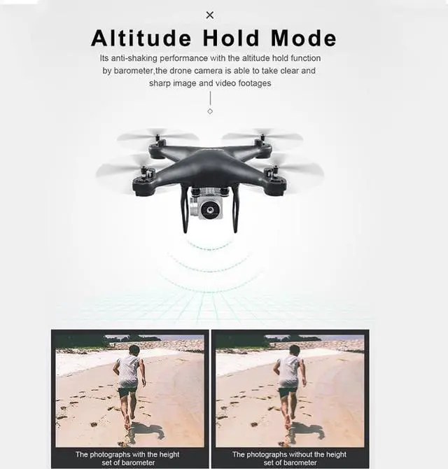 Alt view image 5 of 7 - FPV RC Drone Drone JJRC H68 RC Quadcopter Drone with 720P HD Camera Live Video WIFI FPV Quadcopter with Headless Mode Altitude Hold Long Range