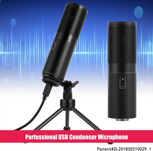 Alt view image 6 of 7 - USB Microphone Recording Microphone Metal Studio Condenser for PC Laptop Desktop Notebook Cardioid Studio Recording Vocals for Recording Gaming Podcasting Online Chatting